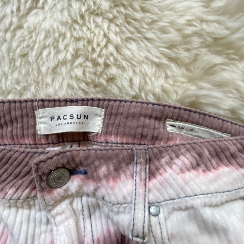 Bleach Patterned High-Waisted Pants - image 3